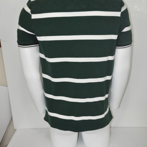 polo ralph lauren rugby polo shirt striped medium - Picture 6 of 7